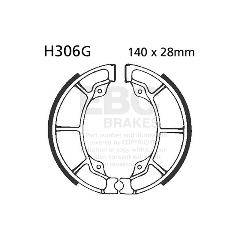 GANASCE HONDA TRX 90/125/200SCANALATE EBC R2530601 - foto originale