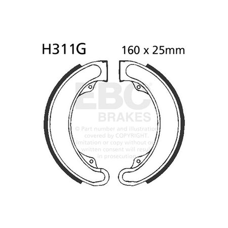 GANASCE HONDA XL 250 78-79SCANALATE EBC R2531101 - foto originale