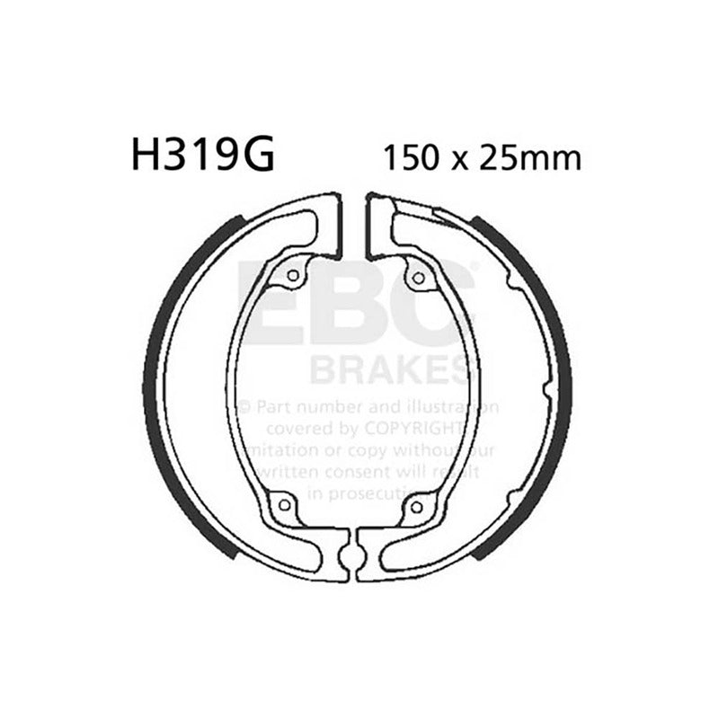 GANASCE HONDA CR 450 RB 81SCANALATE EBC R2531901 - foto originale