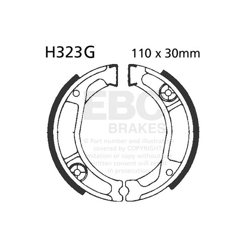 GANASCE HONDA XL/XR 250 81-83SCANALATE EBC R2532301 - foto originale