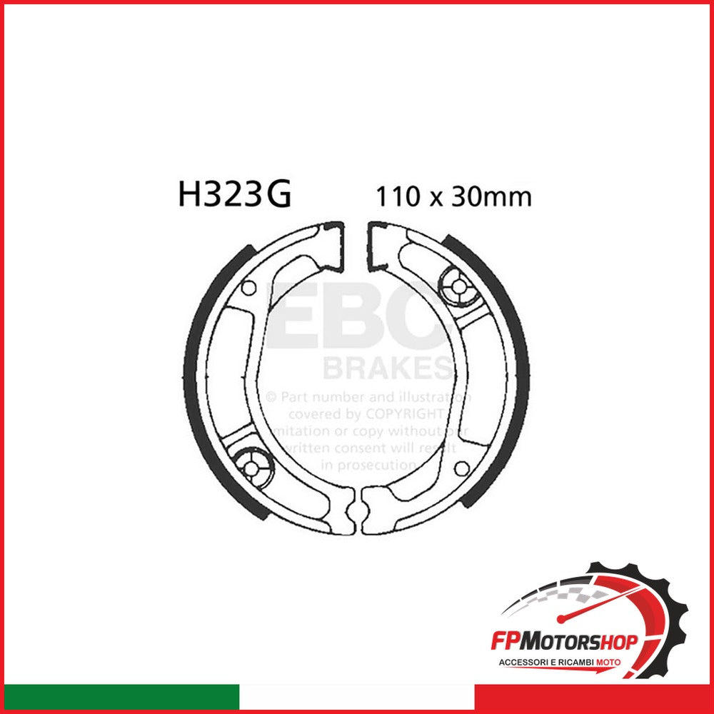 GANASCE HONDA XL/XR 250 81-83SCANALATE EBC R2532301 - foto brandizzata