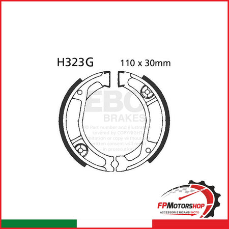 GANASCE HONDA XL/XR 250 81-83SCANALATE EBC R2532301 - foto brandizzata
