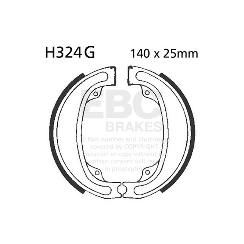 GANASCE HONDA CR 125/250 RZ 79-81 SCANALATE EBC R2532401 - foto originale