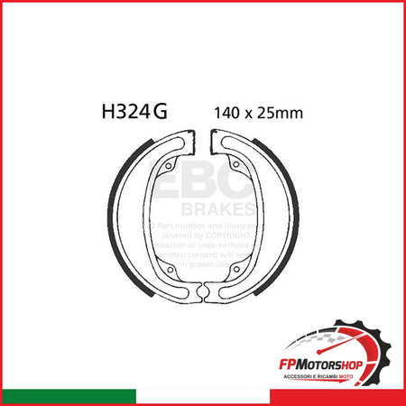 GANASCE HONDA CR 125/250 RZ 79-81 SCANALATE EBC R2532401 - foto brandizzata