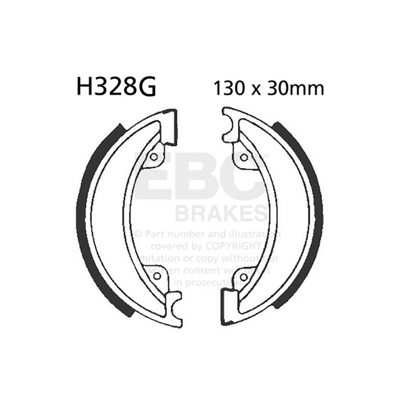 GANASCE HONDA CR 250/480 RD 82-83 SCANALATE EBC R2532801 - foto originale