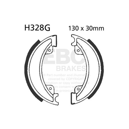 GANASCE HONDA CR 250/480 RD 82-83 SCANALATE EBC R2532801 - foto originale