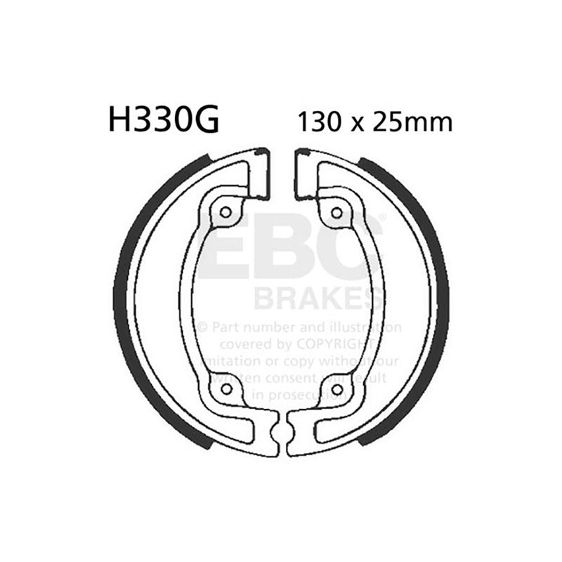 GANASCE HONDA XL 250 RCSCANALATE EBC R2533001 - foto originale