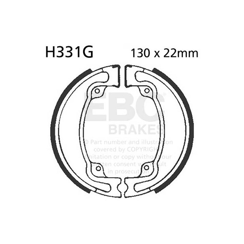 GANASCE HONDA CR 125/250 RD EBC H331G 82 -85 SCANALATE 1982-1985