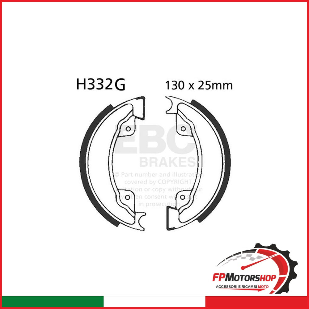 GANASCE HONDA XL 400/500 82- EBC H332G SCANALATE DAL 1982