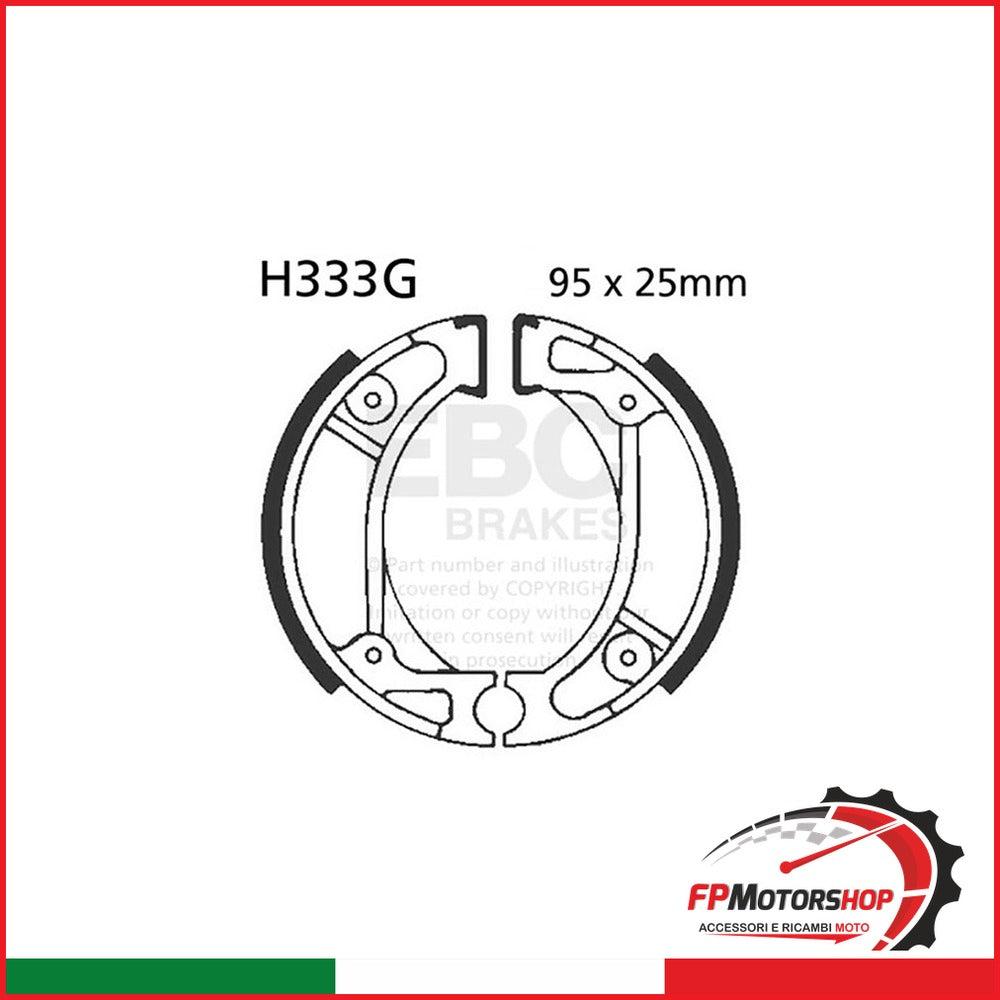GANASCE SYM 50 DD 2T 02-SCANALATE EBC R2533301 - foto brandizzata