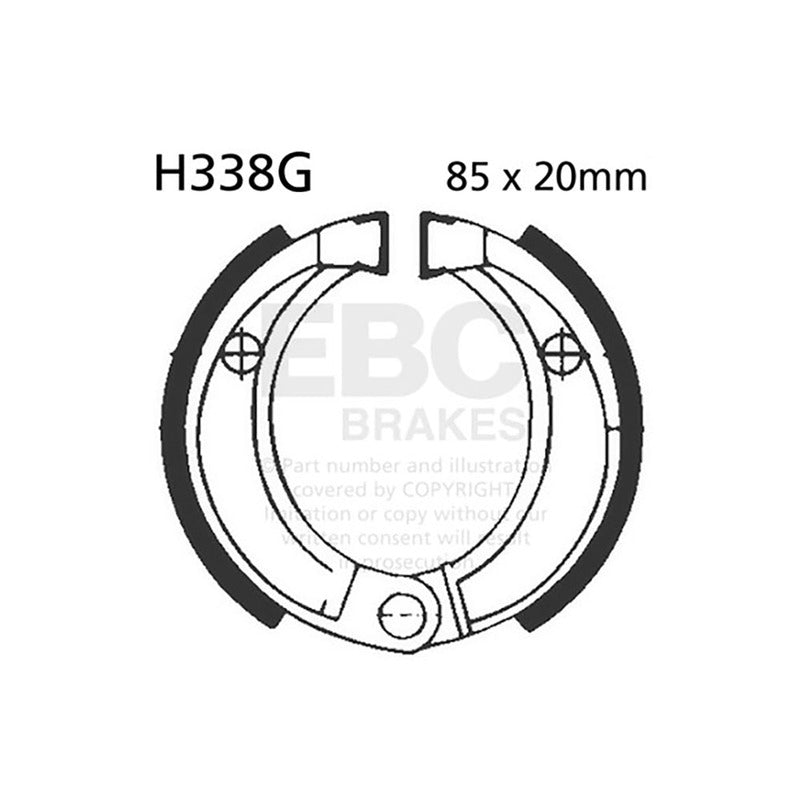 GANASCE HONDA CR 80 RF 85-91SCANALATE EBC R2533801 - foto originale