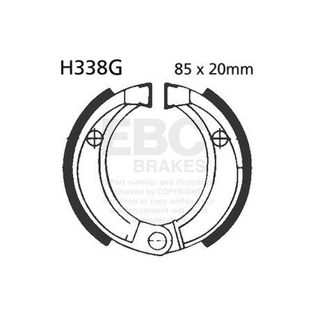 GANASCE HONDA CR 80 RF 85-91SCANALATE EBC R2533801 - foto originale