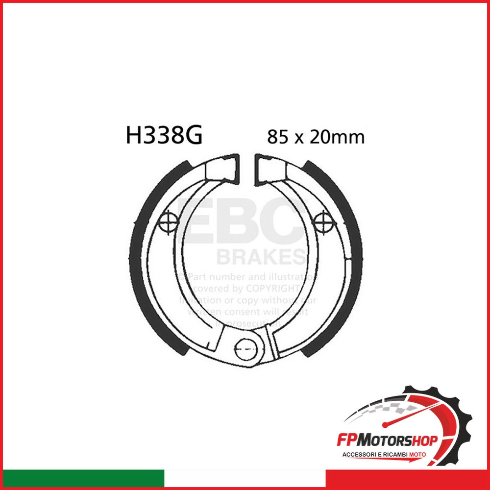 GANASCE HONDA CR 80 RF 85-91SCANALATE EBC R2533801 - foto brandizzata