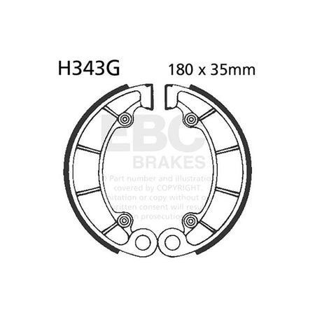 GANASCE HONDA VT 750 SHADOW 97-09 SCANALATE EBC R2534301 - foto originale
