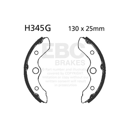 GANASCE HONDA TRX 200/250/300SCANALATE EBC R2534501 - foto originale