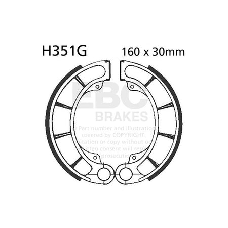 GANASCE HONDA PANTHEON 125/15098-02 SCANALATE EBC R2535101 - foto originale