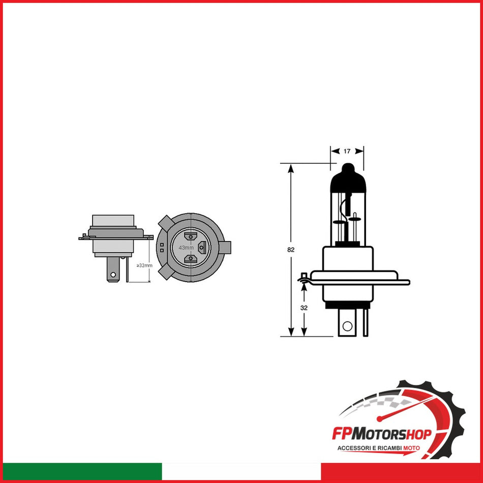 LAMPADA HS1 12V 35/35W ALOGENAPX43T TOPLIGHT E034190 - foto brandizzata