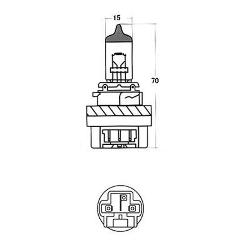 LAMPADA HS5 12V P23T 35/30WSUPER WHITE TOPLIGHT E034335 - foto originale