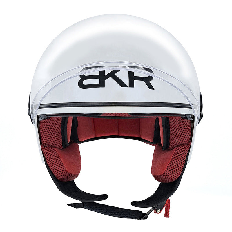 CASCO JET BKR TRE BIANCOLUCIDO 53-54 XS BKR J303401 - foto originale