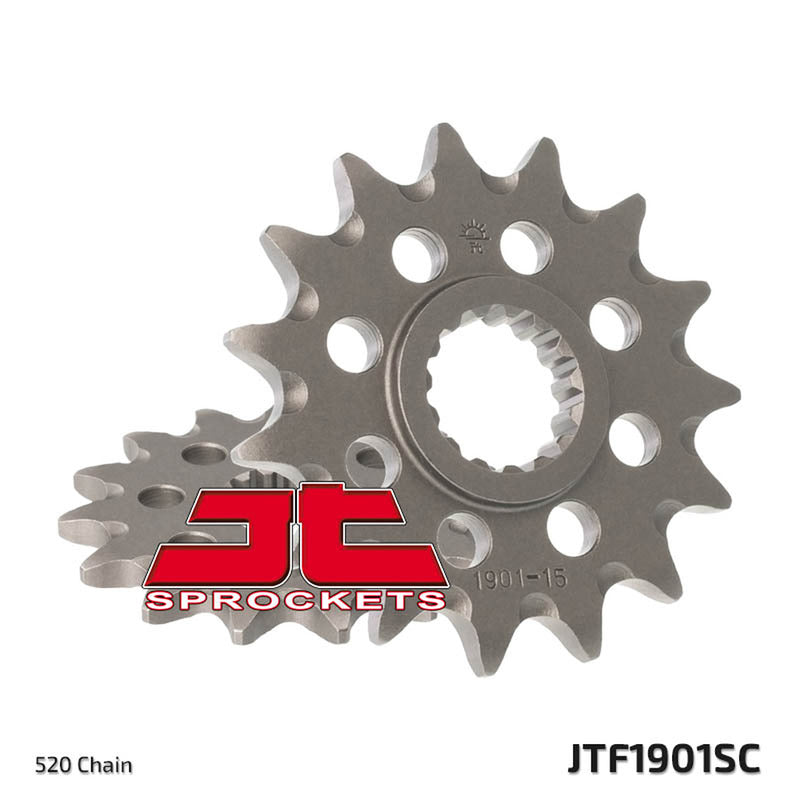 PIGNONE TRASMISSIONE PER MOTO KTM JT 1901 Z14 SC JTF1901.14SC 14 DENTI ACCIAIO - foto originale