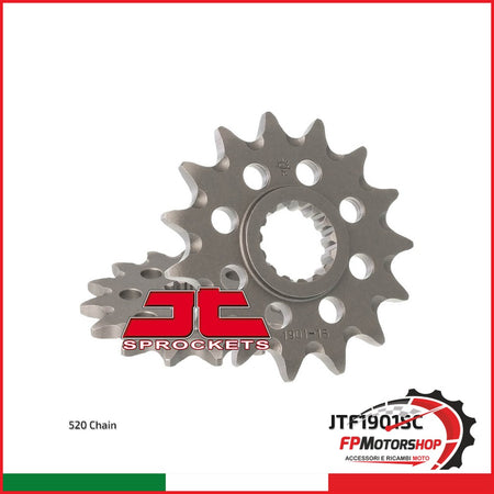 PIGNONE TRASMISSIONE PER MOTO KTM JT 1901 Z14 SC JTF1901.14SC 14 DENTI ACCIAIO - foto brandizzata