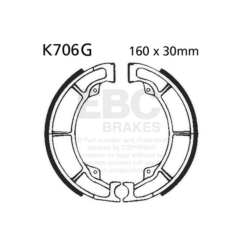 GANASCE KAWASAKI W 800 11-16SCANALATE EBC R2570601 - foto originale