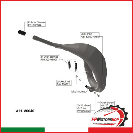 KIT COLLETTORI X-FIGHT FANTIC XE/XM LEOVINCE 80040 50 21- DAL 2021