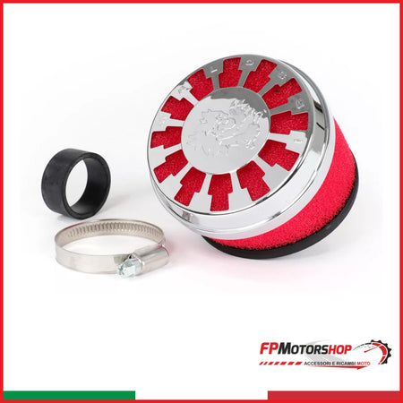 Filtro aria -MALOSSI E13- 25°, larghezza attacco = 32-38 mm, PHVA/B-PHBN-PHBG-PHBL
