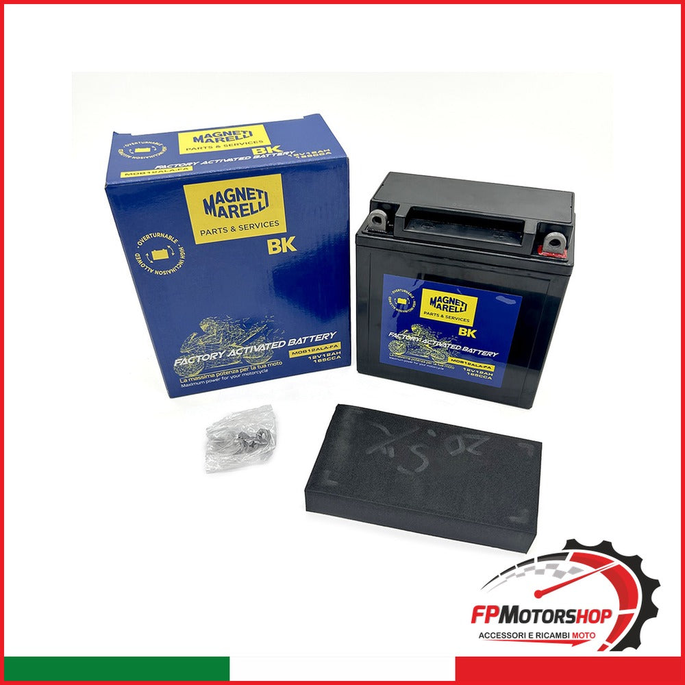 BATTERIA MARELLI MOB12AL-A-FA PRECARICATA SIGILLATA APRILIA PEUGEOT