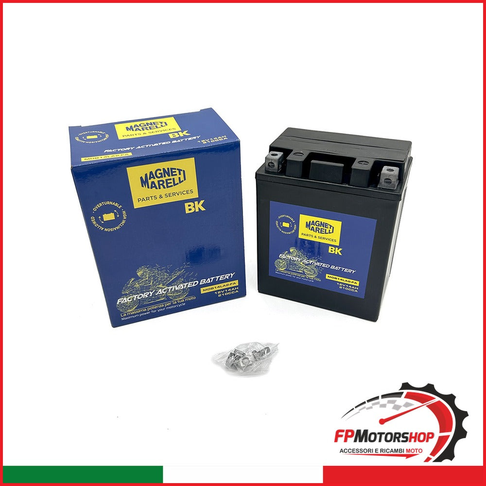 BATTERIA MARELLI MOB14L-A2-FA PRECARICATA SIGILLATA APRILIA KAWASAKI PIAGGIO