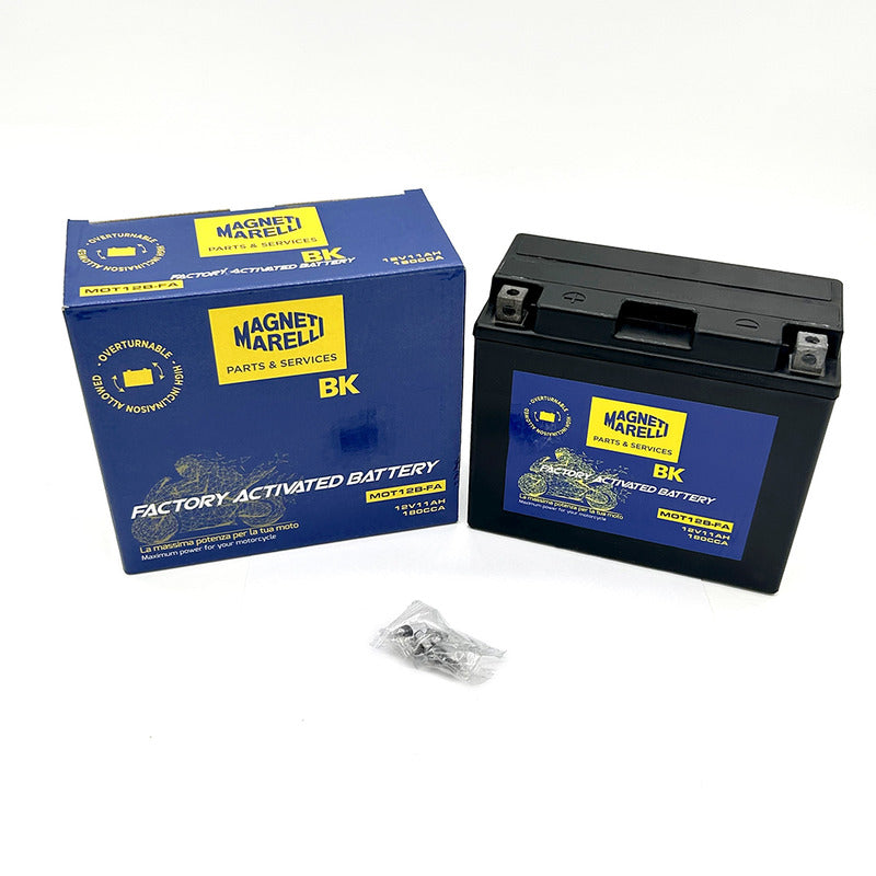 BATTERIA MARELLI MOT12B-FA PRECARICATA SIGILLATA APRILIA CAGIVA DUCATI KAWASAKI