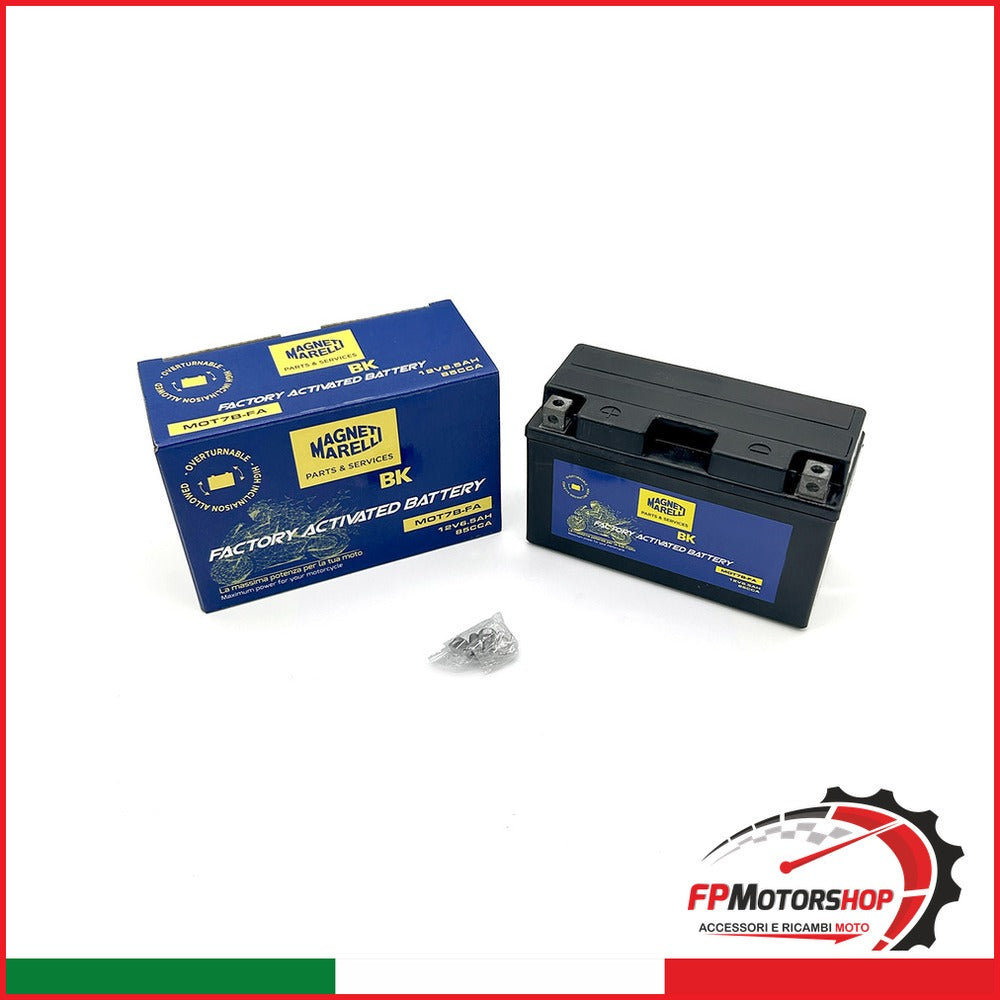 BATTERIA MARELLI MOT7B-FA PRECARICATA SIGILLATA DUCATI SUZUKI YAMAHA MBK