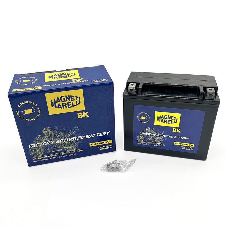 BATTERIA MARELLI MOTX20-FA PRECARICATA SIGILLATA MOTO GUZZI HARLEY DAVIDSON
