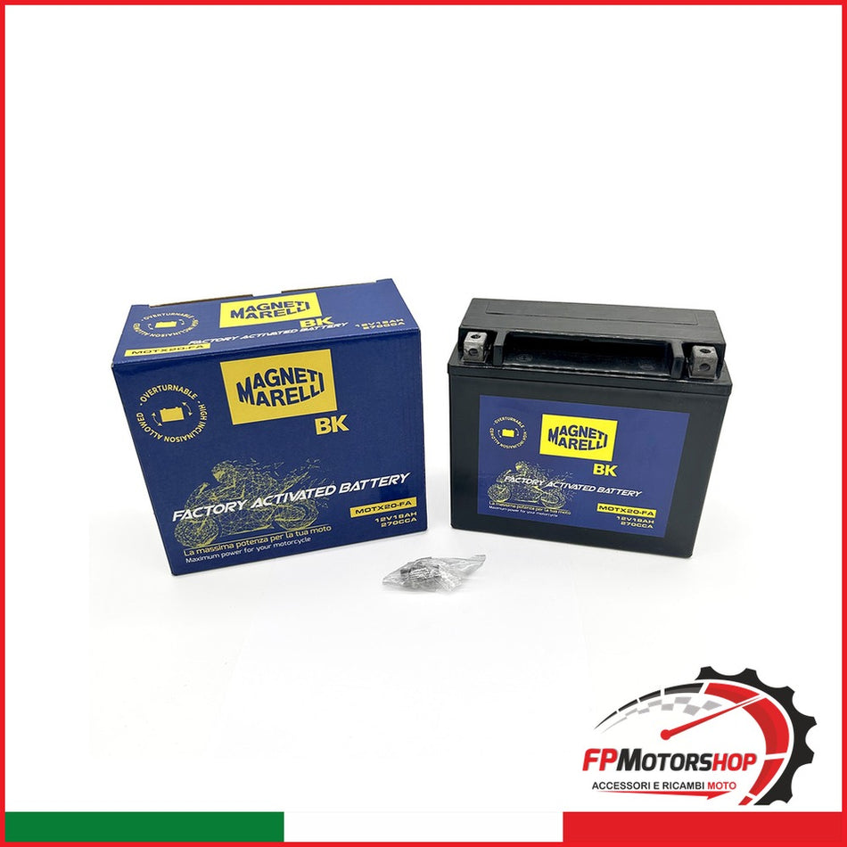 BATTERIA MARELLI MOTX20-FA PRECARICATA SIGILLATA MOTO GUZZI HARLEY DAVIDSON