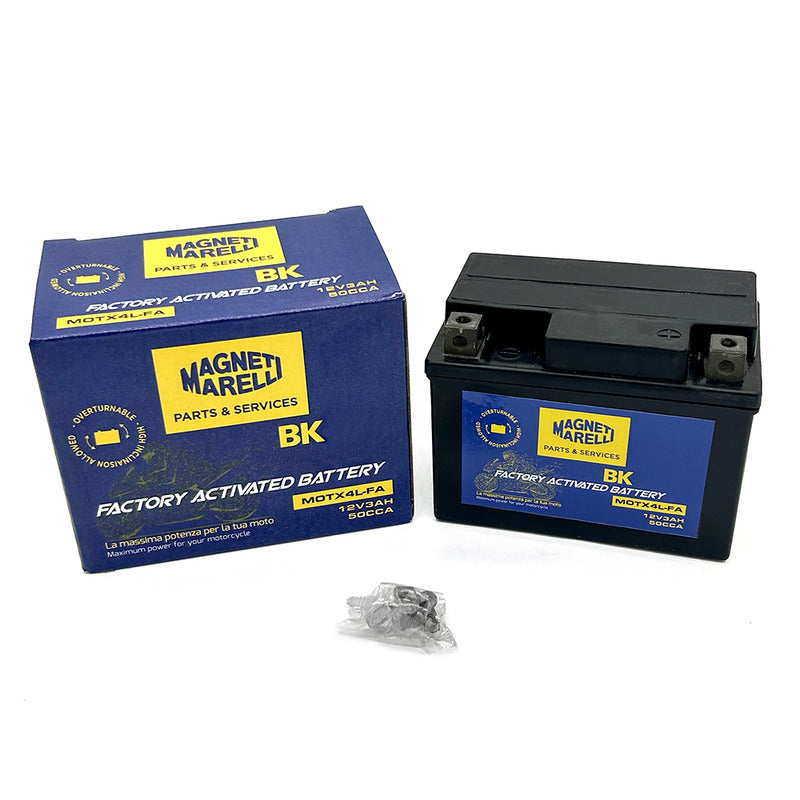 BATTERIA MARELLI MOTX4L-FA PRECARICATA SIGILLATA APRILIA HONDA PIAGGIO SUZUKI