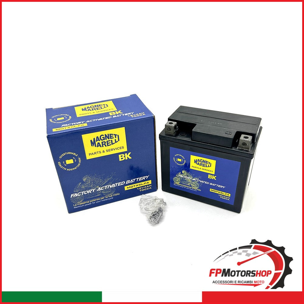 BATTERIA MARELLI MOTX5L-FA PRECARICATA SIGILLATA APRILIA HONDA PIAGGIO SUZUKI