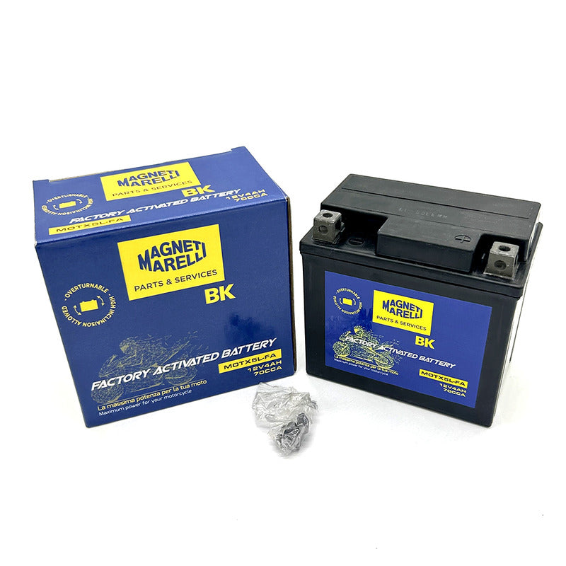 BATTERIA MARELLI MOTX5L-FA PRECARICATA SIGILLATA APRILIA HONDA PIAGGIO SUZUKI