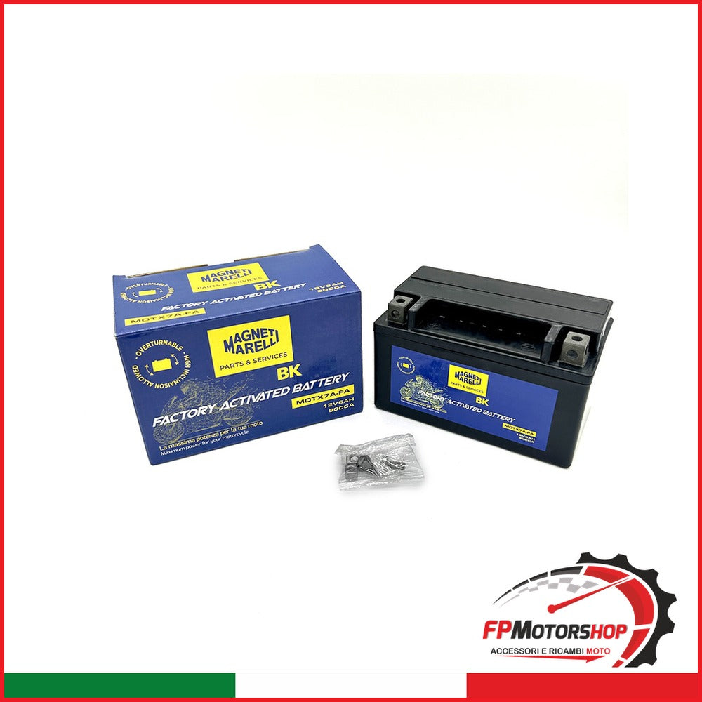 BATTERIA MARELLI MOTX7A-FA PRECARICATA SIGILLATA APRILIA KAWASAKI SUZUKI YAMAHA