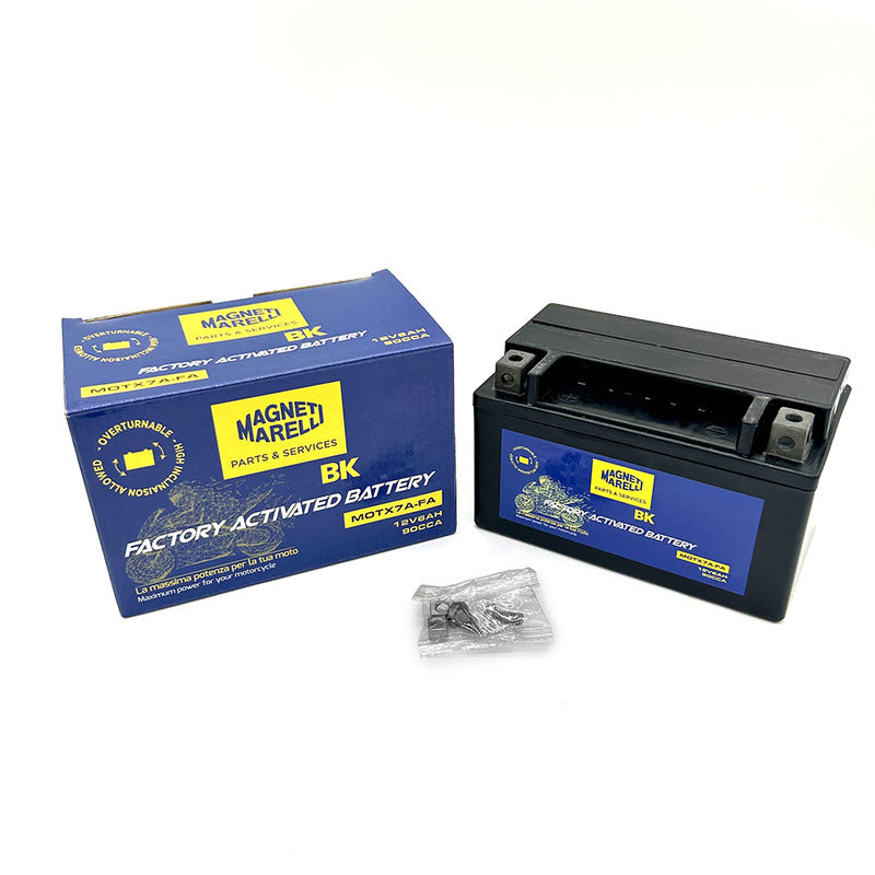 BATTERIA MARELLI MOTX7A-FA PRECARICATA SIGILLATA APRILIA KAWASAKI SUZUKI YAMAHA