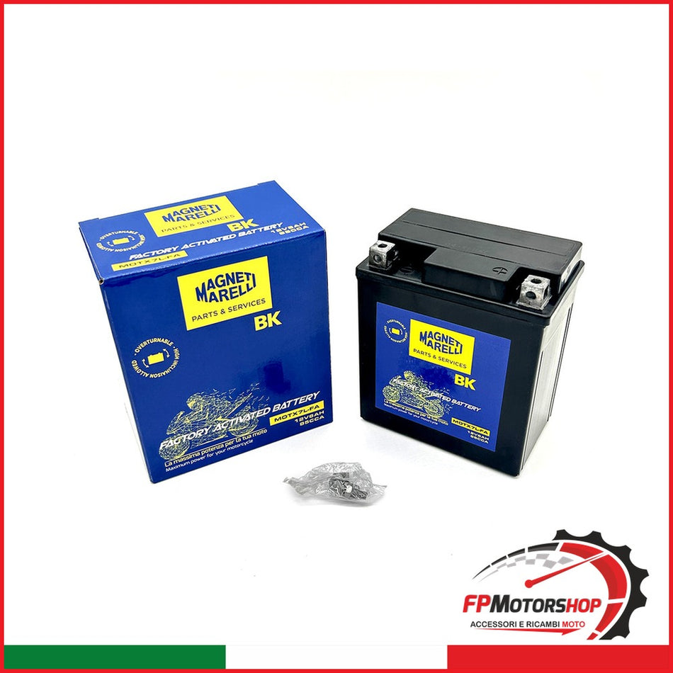 BATTERIA MARELLI MOTX7L-FA PRECARICATA SIGILLATA APRILIA HONDA KAWASAKI PIAGGIO