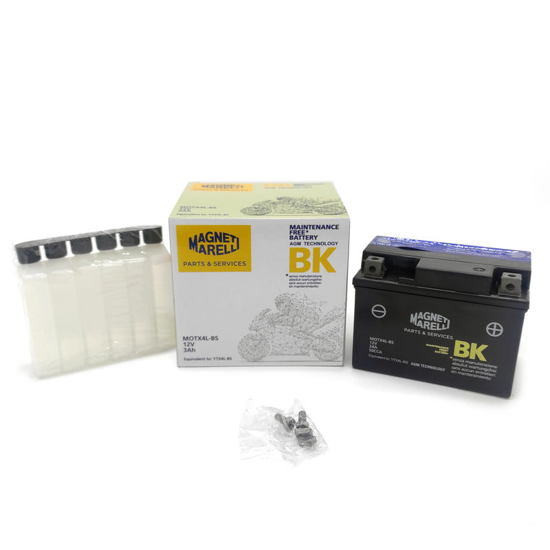 BATTERIA MARELLI MOTX4L-BS CON ACIDO APRILIA HONDA PIAGGIO SUZUKI