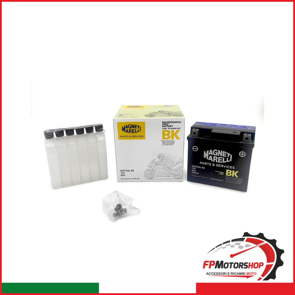 BATTERIA MARELLI MOTX5L-BS CON ACIDO APRILIA HONDA PIAGGIO SUZUKI