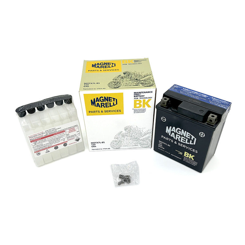 BATTERIA MARELLI MOTX7L-BS CON ACIDO APRILIA HONDA KAWASAKI PIAGGIO