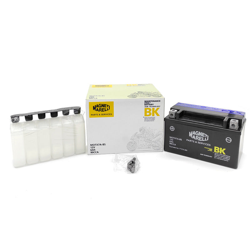 BATTERIA MARELLI MOTX7A-BS CON ACIDO APRILIA KAWASAKI SUZUKI YAMAHA