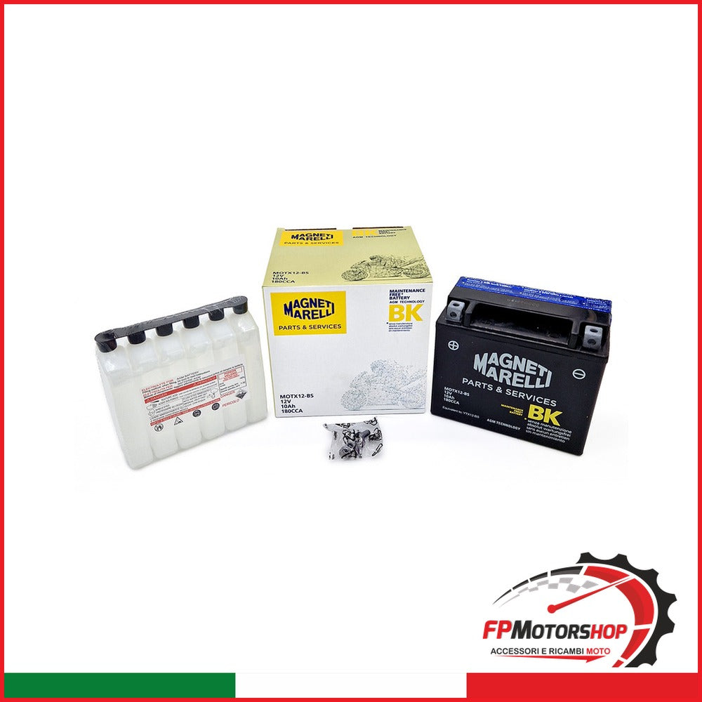 BATTERIA MARELLI MOTX12-BS CON ACIDO APRILIA BMW HONDA KAWASAKI