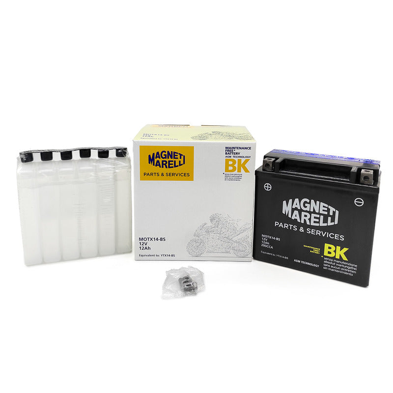 BATTERIA MARELLI MOTX14-BS CON ACIDO APRILIA BMW CAGIVA HONDA