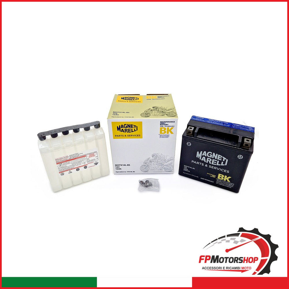 BATTERIA MARELLI MOTX14L-BS CON ACIDO HARLEY DAVIDSON