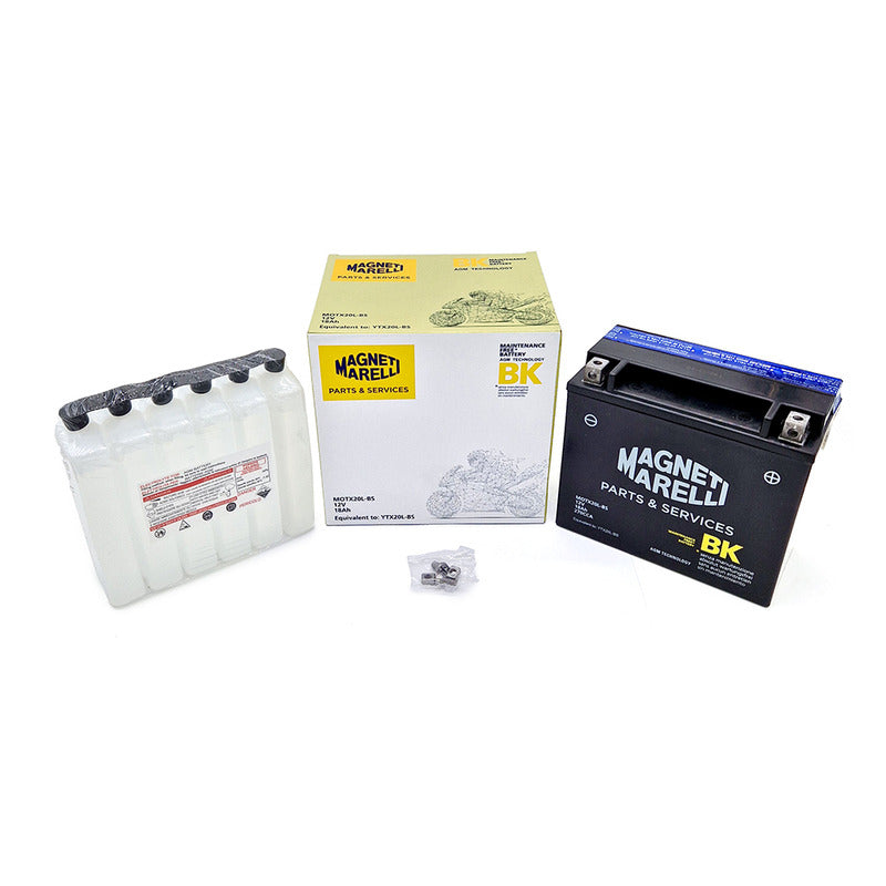 BATTERIA MARELLI MOTX20L-BS CON ACIDO HONDA KAWASAKI MOTO GUZZI HARLEY DAVIDSON
