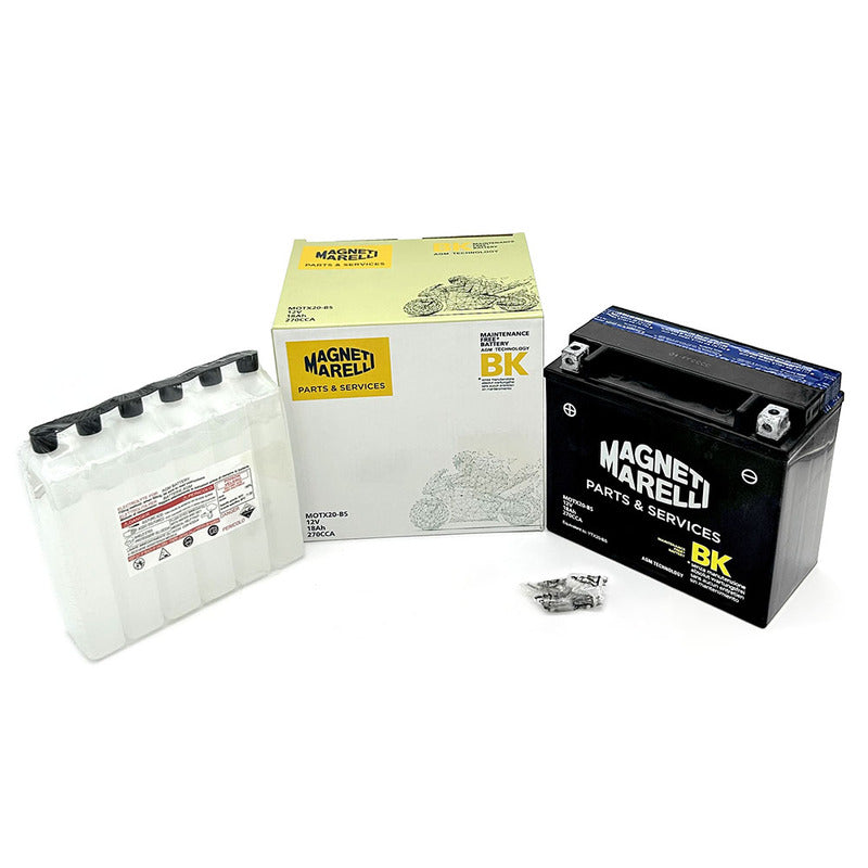 BATTERIA MARELLI MOTX20-BS CON ACIDO HONDA MOTO GUZZI HARLEY DAVIDSON