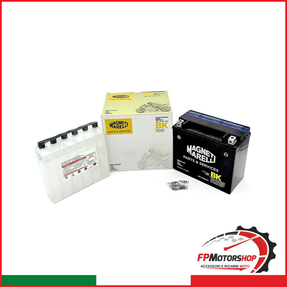 BATTERIA MARELLI MOTX20-BS CON ACIDO HONDA MOTO GUZZI HARLEY DAVIDSON